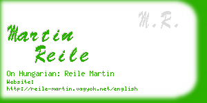 martin reile business card